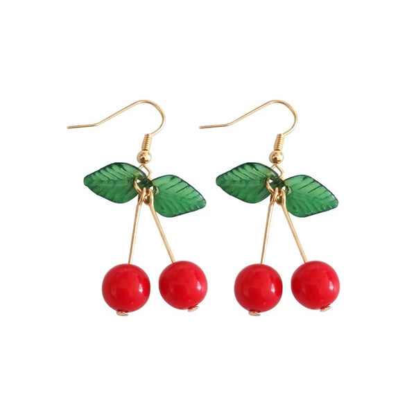 Hot red Cherry Earring